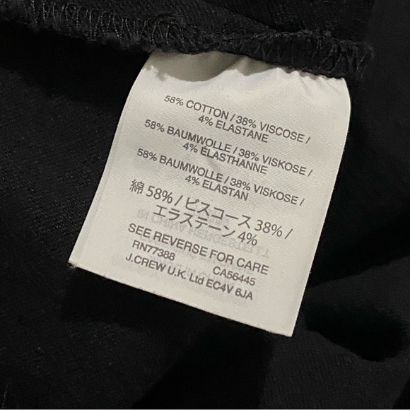 J Crew stretch cotton women’s black pants size 12 - Picture 6 of 8